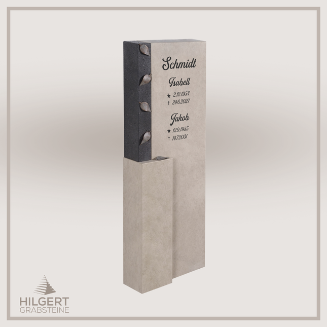 HO-DA-SF201906 | Hilgert Grabsteine | Stehender Grabstein aus Naturstein