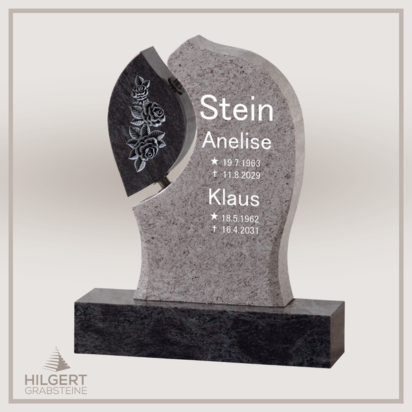 HO-GR-001981 | Hilgert Grabsteine | Stehender Grabstein aus Naturstein