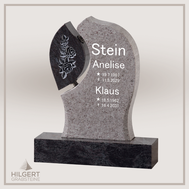 HO-GR-001981 | Hilgert Grabsteine | Stehender Grabstein aus Naturstein