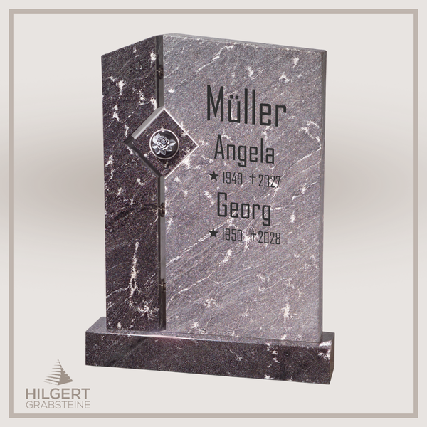 HO-GR-002224 | Hilgert Grabsteine | Stehender Grabstein aus Naturstein