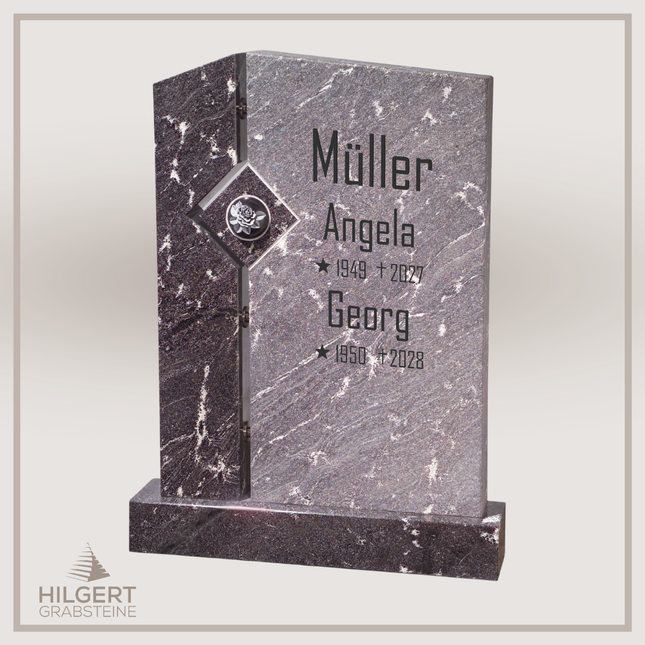 HO-GR-002224 | Hilgert Grabsteine | Stehender Grabstein aus Naturstein