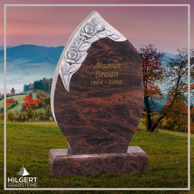 HO-GR-002247 | Hilgert Grabsteine | Stehender Grabstein aus Naturstein