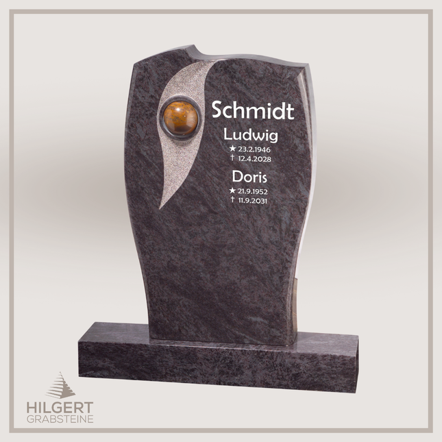 HO-GR-002258 | Hilgert Grabsteine | Stehender Grabstein aus Naturstein