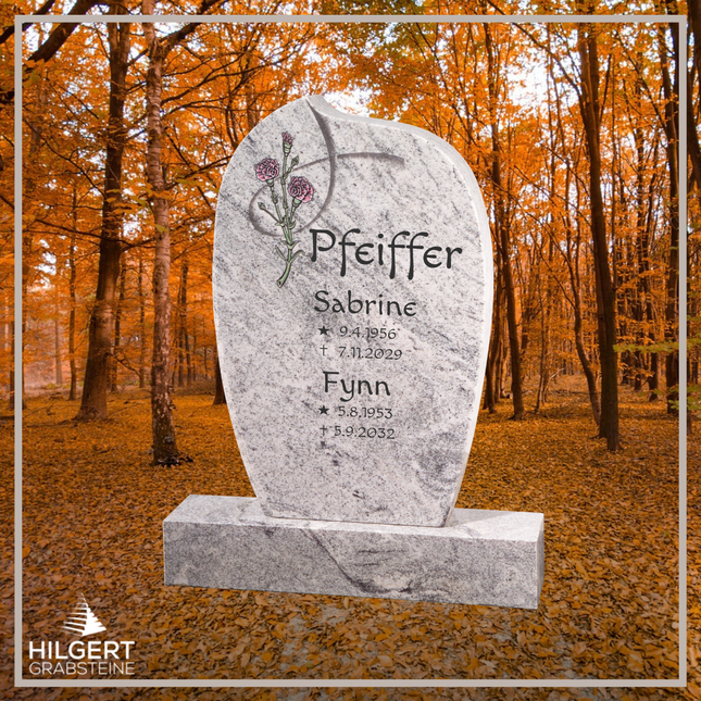 HO-GR-002276 | Hilgert Grabsteine | Stehender Grabstein aus Naturstein