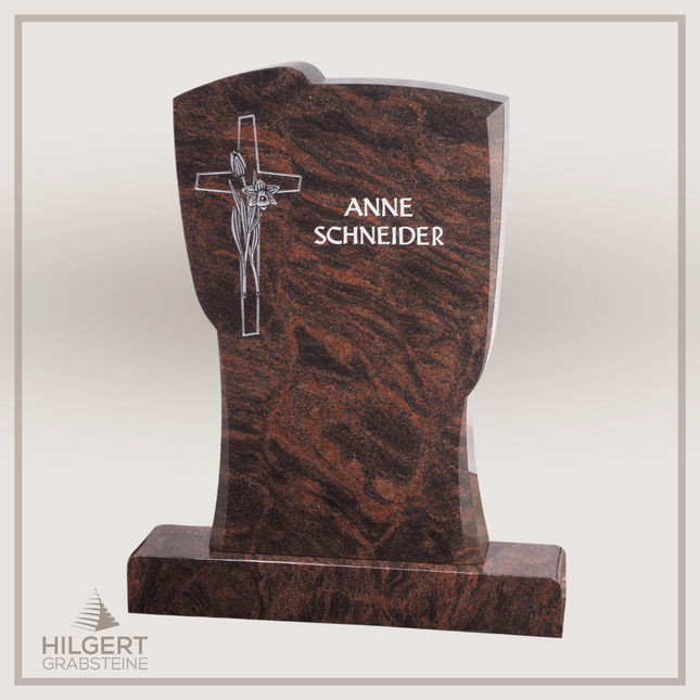 HO-GR-002277 | Hilgert Grabsteine | Stehender Grabstein aus Naturstein