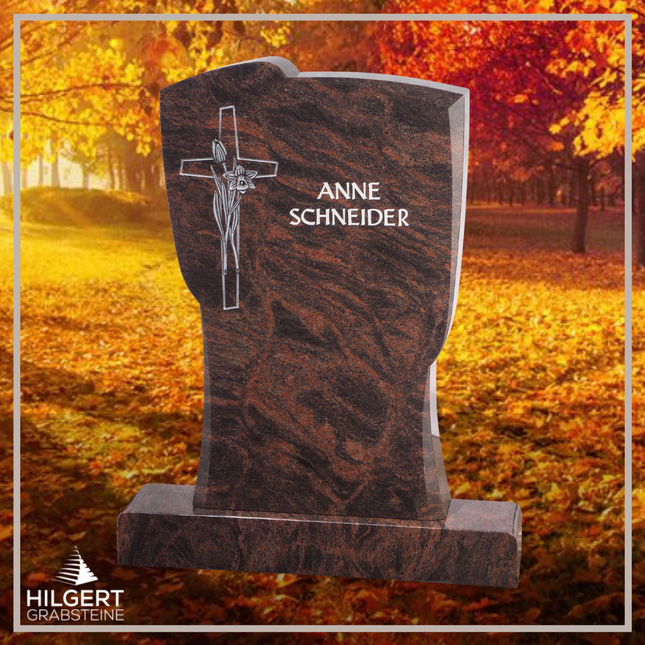 HO-GR-002277 | Hilgert Grabsteine | Stehender Grabstein aus Naturstein