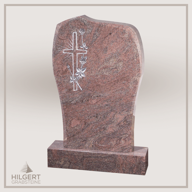 HO-GR-002281 | Hilgert Grabsteine | Stehender Grabstein aus Naturstein
