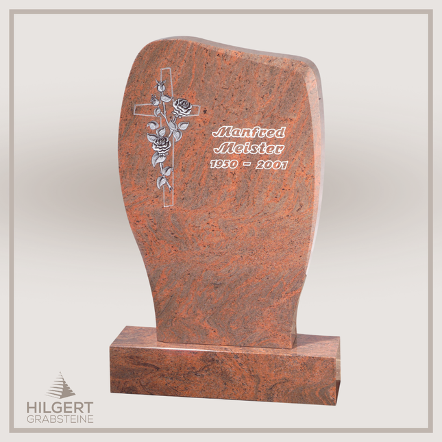 HO-GR-002283 | Hilgert Grabsteine | Stehender Grabstein aus Naturstein