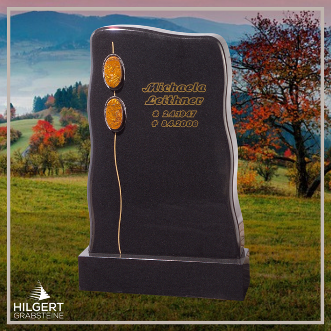HO-GR-002290 | Hilgert Grabsteine | Stehender Grabstein aus Naturstein