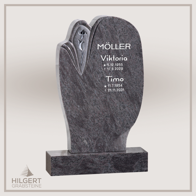 HO-GR-002398 | Hilgert Grabsteine | Stehender Grabstein aus Naturstein