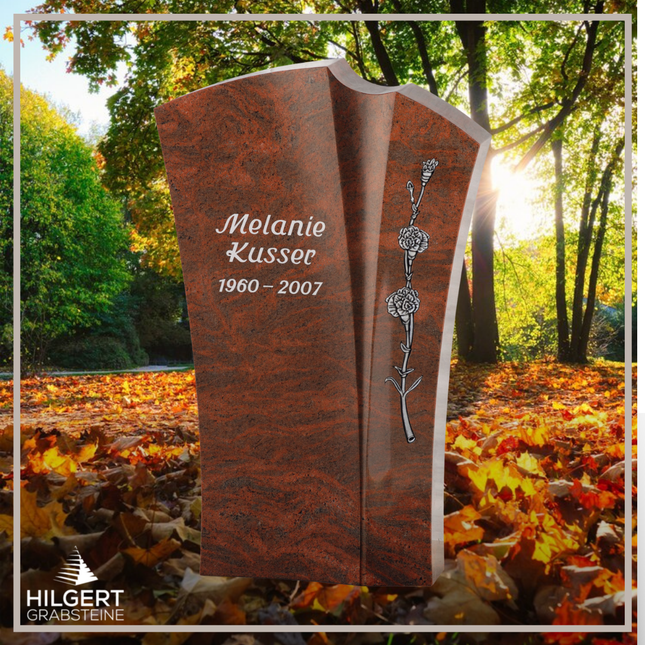HO-GR-002452 | Hilgert Grabsteine | Stehender Grabstein aus Naturstein