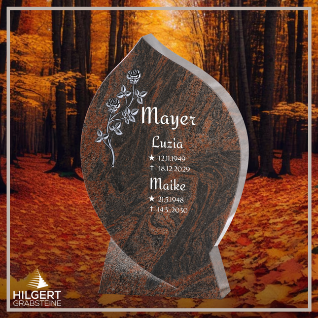 HO-GR-002469 | Hilgert Grabsteine | Stehender Grabstein aus Naturstein