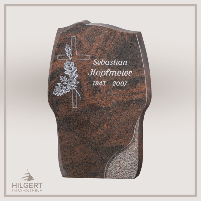 HO-GR-002515 | Hilgert Grabsteine | Stehender Grabstein aus Naturstein
