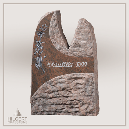 HO-GR-002537 | Hilgert Grabsteine | Stehender Grabstein aus Naturstein