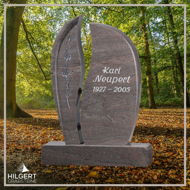 HO-GR-002547 | Hilgert Grabsteine | Stehender Grabstein aus Naturstein