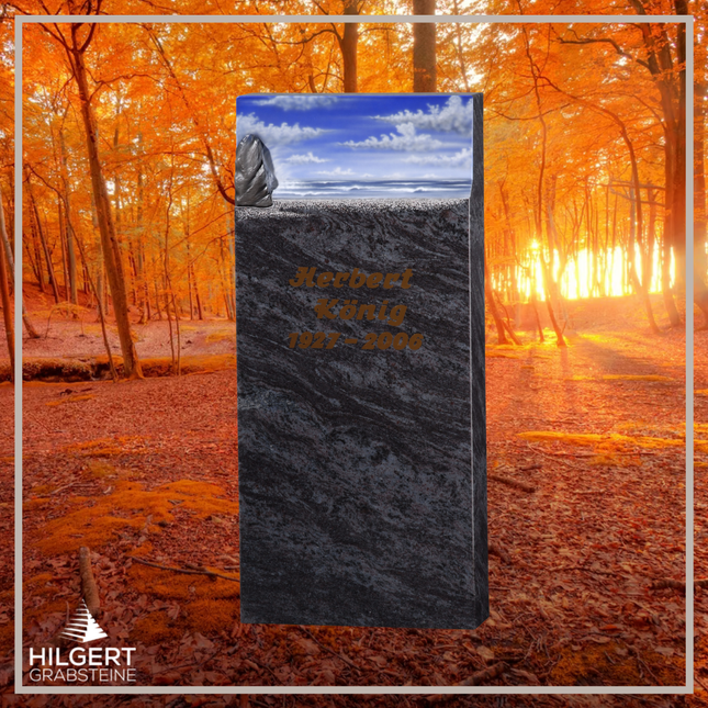 HO-GR-002607 | Hilgert Grabsteine | Stehender Grabstein aus Naturstein