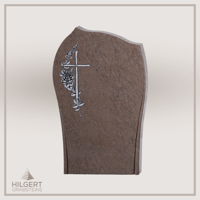 HO-GR-002678 | Hilgert Grabsteine | Stehender Grabstein aus Naturstein