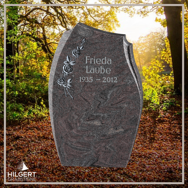HO-GR-002700 | Hilgert Grabsteine | Stehender Grabstein aus Naturstein