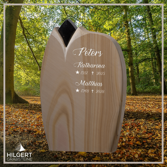 HO-GR-002709 | Hilgert Grabsteine | Stehender Grabstein aus Naturstein