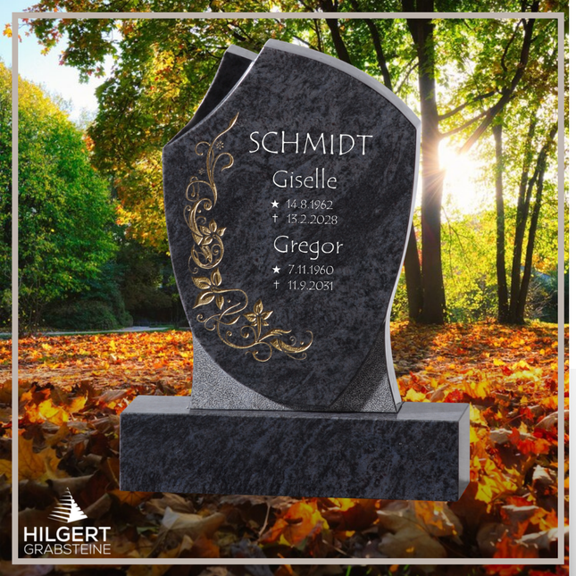 HO-GR-002725 | Hilgert Grabsteine | Stehender Grabstein aus Naturstein