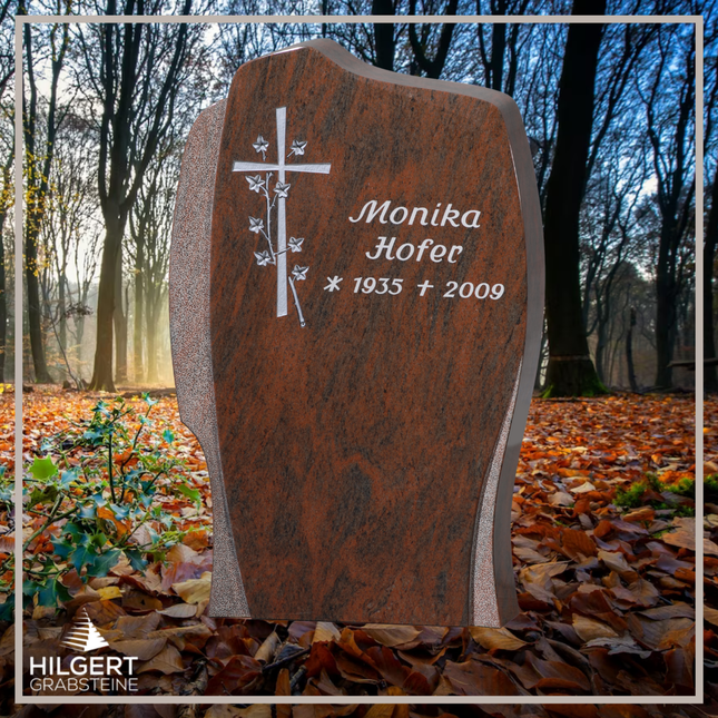 HO-GR-002733 | Hilgert Grabsteine | Stehender Grabstein aus Naturstein
