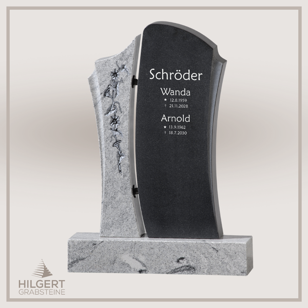 HO-GR-002738 | Hilgert Grabsteine | Stehender Grabstein aus Naturstein