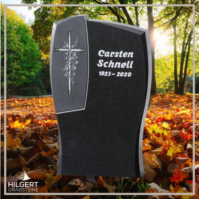 HO-GR-002759 | Hilgert Grabsteine | Stehender Grabstein aus Naturstein