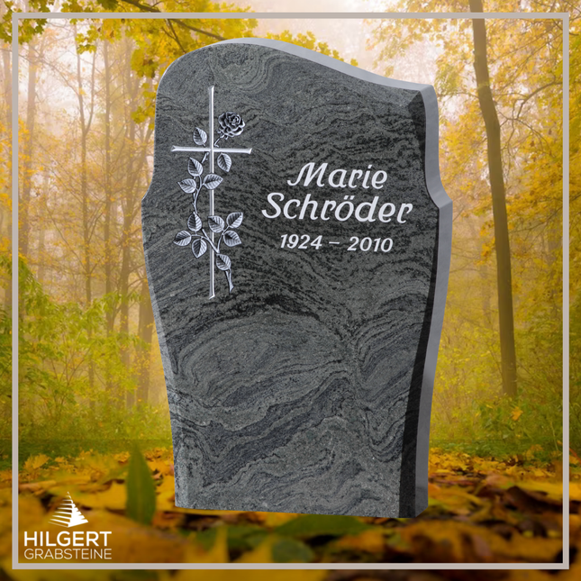 HO-GR-002760 | Hilgert Grabsteine | Stehender Grabstein aus Naturstein