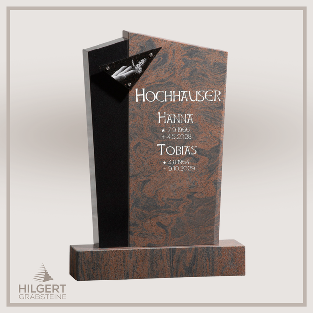 HO-GR-002798 | Hilgert Grabsteine | Stehender Grabstein aus Naturstein
