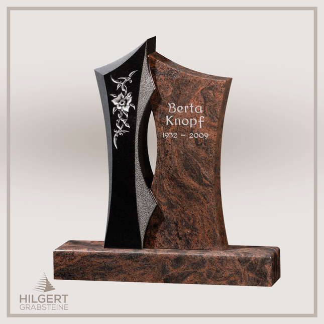 HO-GR-002820 | Hilgert Grabsteine | Stehender Grabstein aus Naturstein