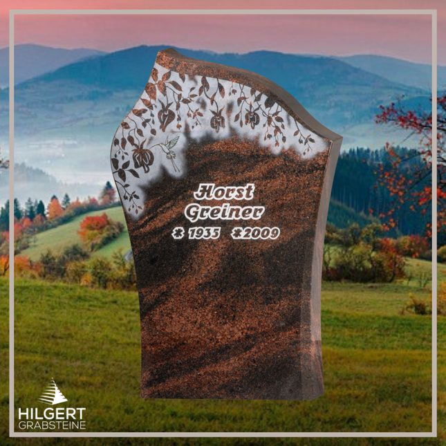 HO-GR-002835 | Hilgert Grabsteine | Stehender Grabstein aus Naturstein