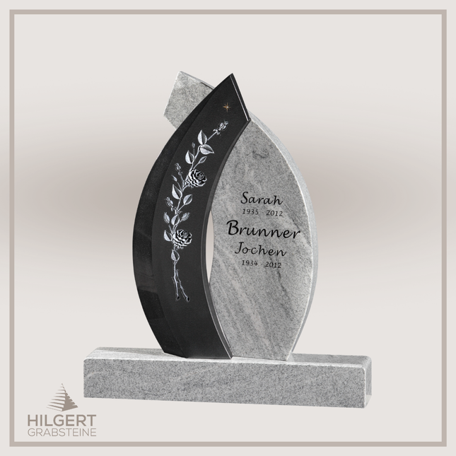 HO-GR-002900 | Hilgert Grabsteine | Stehender Grabstein aus Naturstein