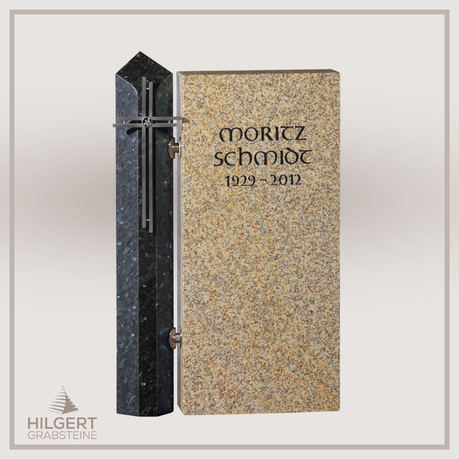HO-GR-002923 | Hilgert Grabsteine | Stehender Grabstein aus Naturstein