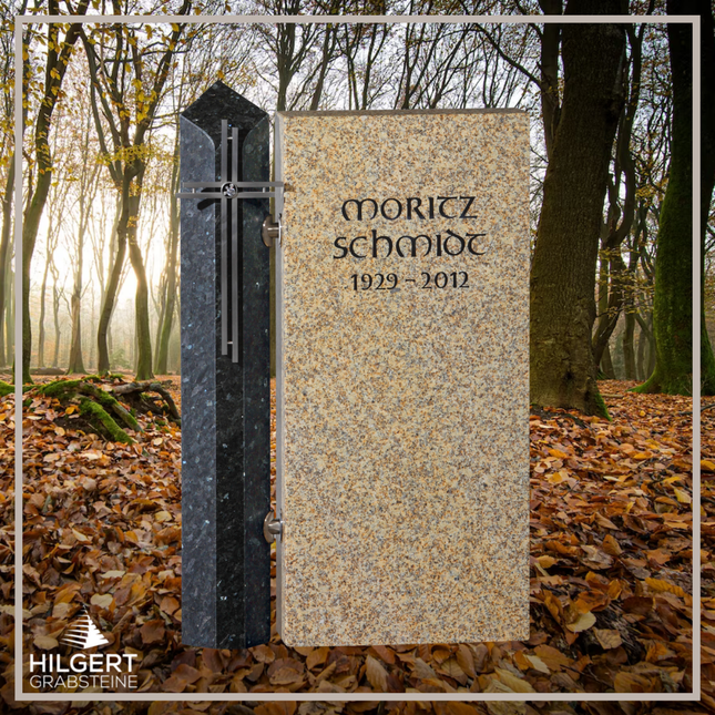 HO-GR-002923 | Hilgert Grabsteine | Stehender Grabstein aus Naturstein