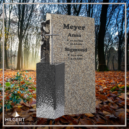 HO-GR-002930 | Hilgert Grabsteine | Stehender Grabstein aus Naturstein