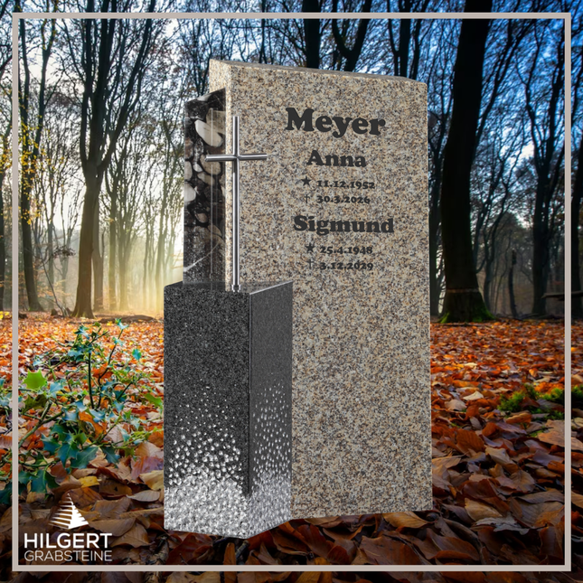HO-GR-002930 | Hilgert Grabsteine | Stehender Grabstein aus Naturstein