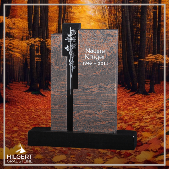 HO-GR-003046 | Hilgert Grabsteine | Stehender Grabstein aus Naturstein
