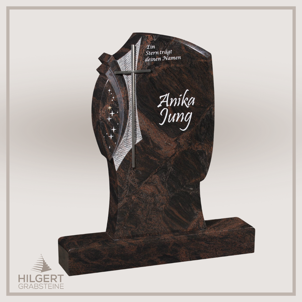 HO-GR-003099 | Hilgert Grabsteine | Stehender Grabstein aus Naturstein