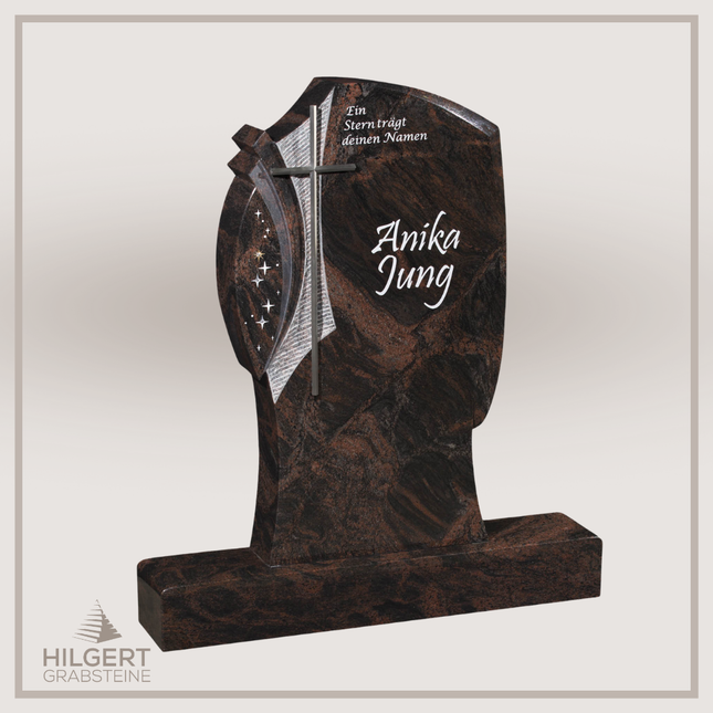 HO-GR-003099 | Hilgert Grabsteine | Stehender Grabstein aus Naturstein