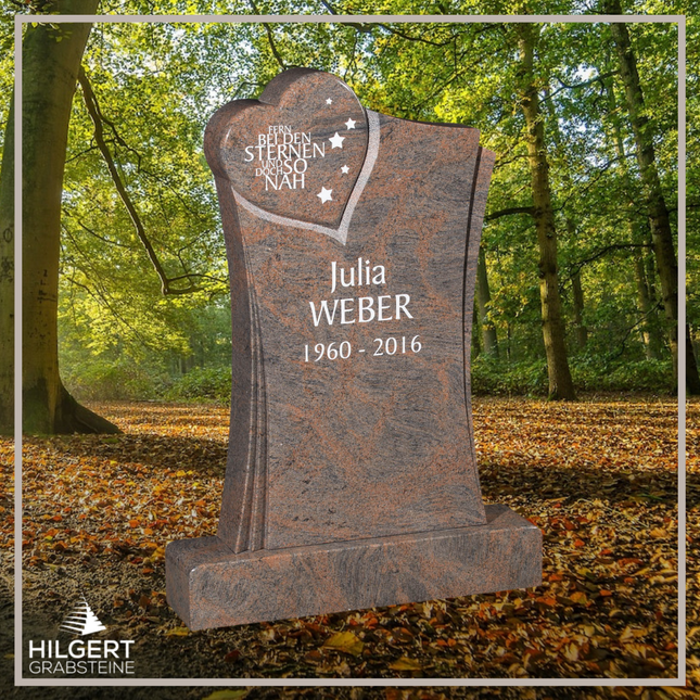 HO-GR-003105 | Hilgert Grabsteine | Stehender Grabstein aus Naturstein