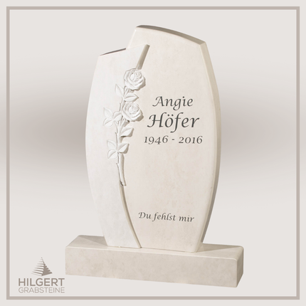 HO-GR-003115 | Hilgert Grabsteine | Stehender Grabstein aus Naturstein
