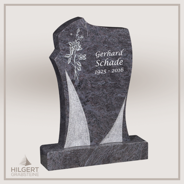 HO-GR-003119 | Hilgert Grabsteine | Stehender Grabstein aus Naturstein