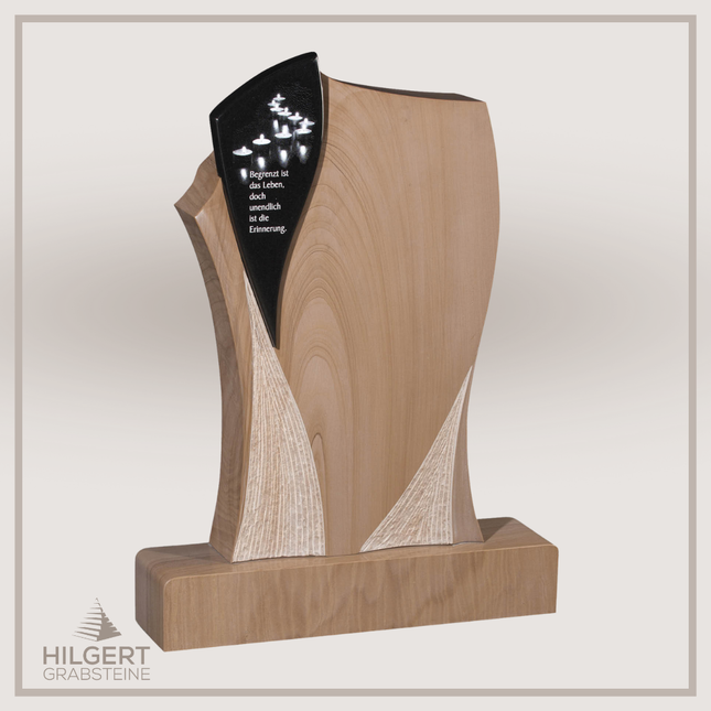 HO-GR-003120 | Hilgert Grabsteine | Stehender Grabstein aus Naturstein