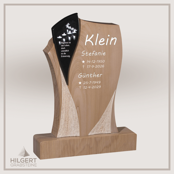 HO-GR-003120 | Hilgert Grabsteine | Stehender Grabstein aus Naturstein