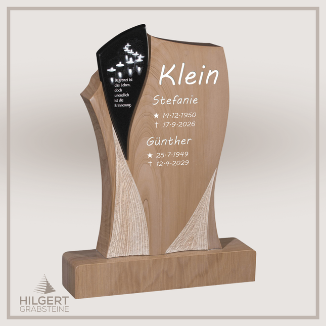 HO-GR-003120 | Hilgert Grabsteine | Stehender Grabstein aus Naturstein