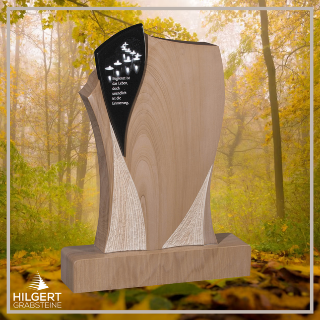 HO-GR-003120 | Hilgert Grabsteine | Stehender Grabstein aus Naturstein