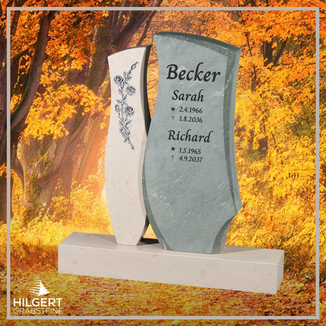 HO-GR-003129 | Hilgert Grabsteine | Stehender Grabstein aus Naturstein