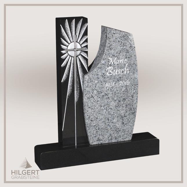 HO-GR-003139 | Hilgert Grabsteine | Stehender Grabstein aus Naturstein