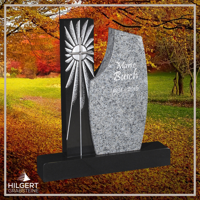 HO-GR-003139 | Hilgert Grabsteine | Stehender Grabstein aus Naturstein