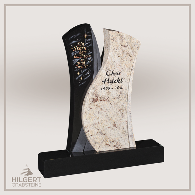 HO-GR-003144 | Hilgert Grabsteine | Stehender Grabstein aus Naturstein